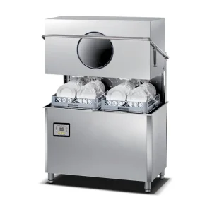 Commercial Dishwashing Equipment Hood Dishwasher with Double Rack