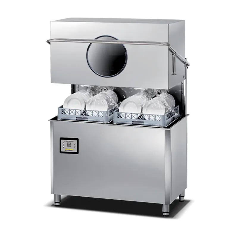 Commercial Dishwashing Equipment Hood Dishwasher with Double Rack